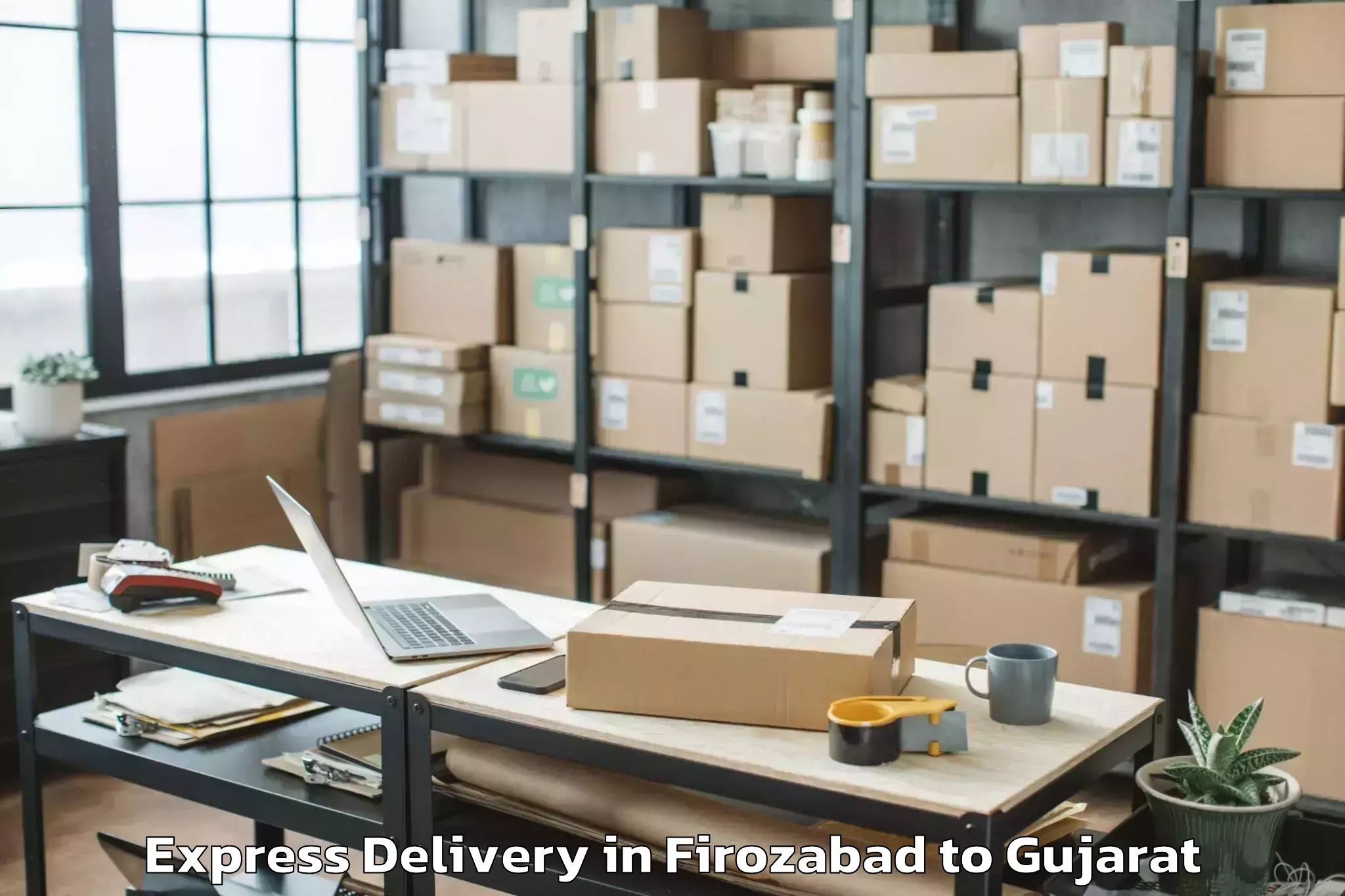 Expert Firozabad to Tilakwada Express Delivery